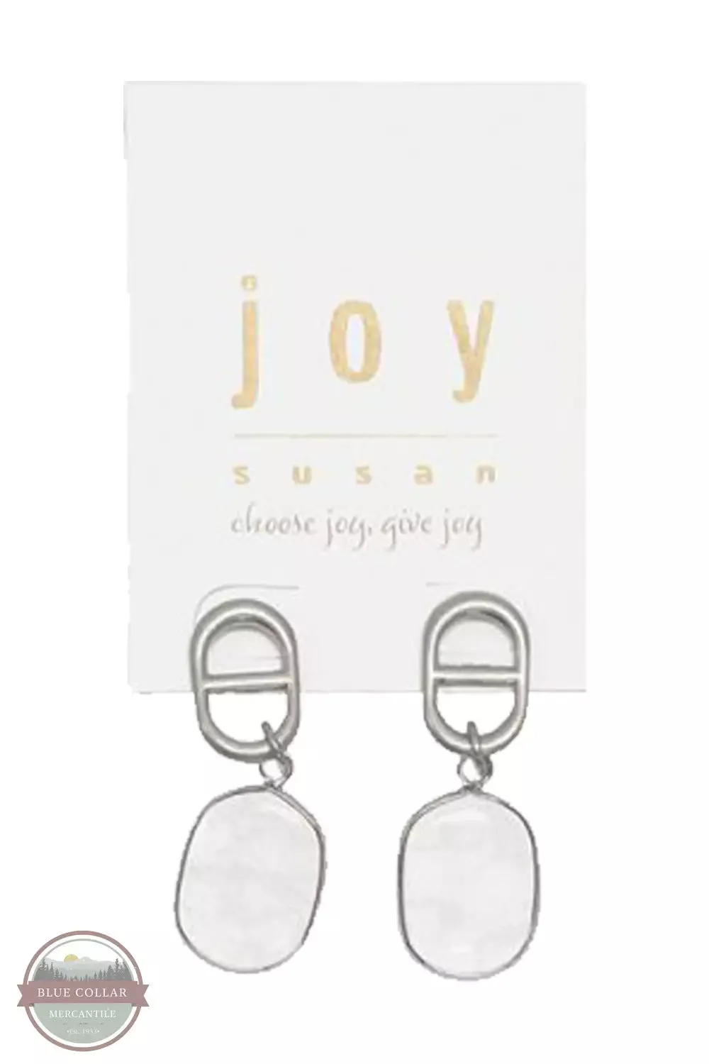 338-222 Clear Quartz Dangle Post Earrings