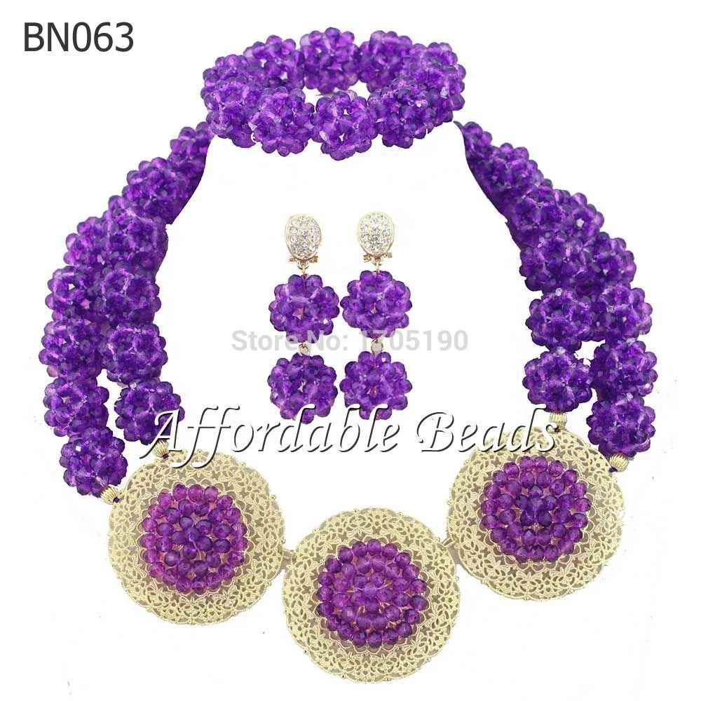 African Beads Jewelry Set Nigerian Wedding Beads for Brides