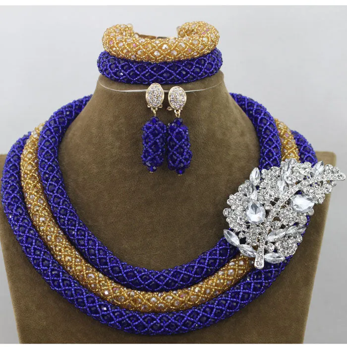 African Beads Jewelry Set Nigerian Wedding Beads for Brides