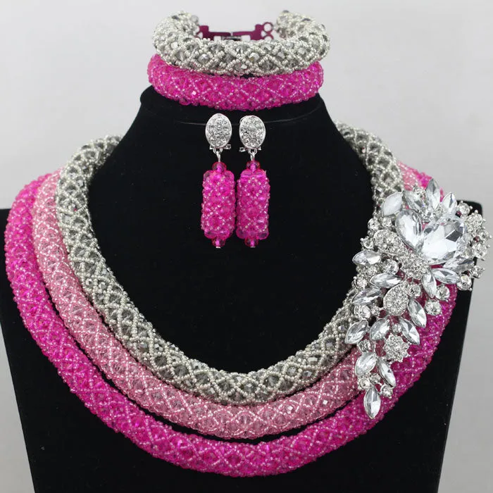 African Beads Jewelry Set Nigerian Wedding Beads for Brides