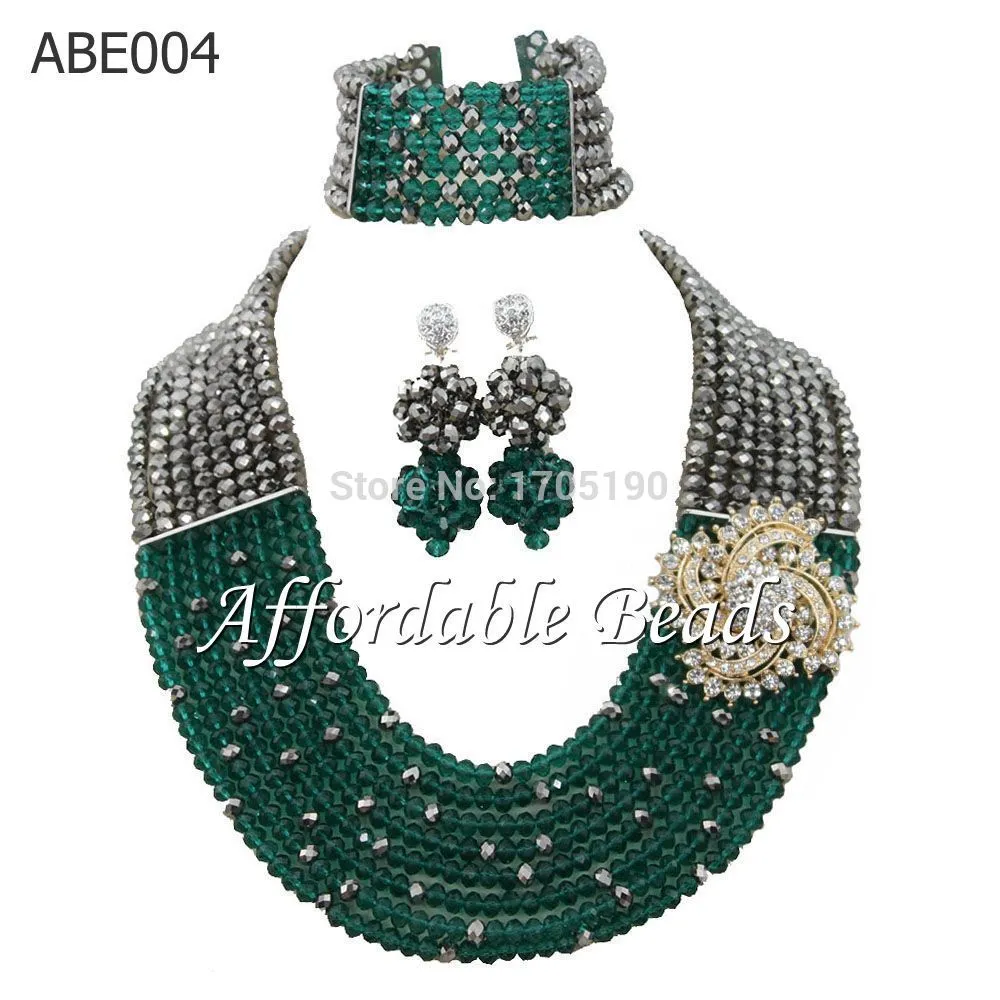 African Beads Jewelry Set Nigerian Wedding Beads for Brides