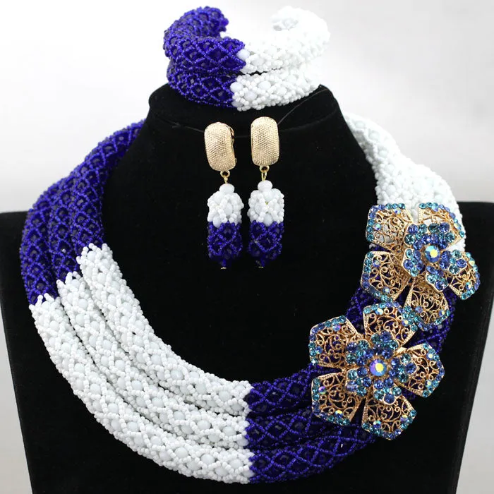 African Beads Jewelry Set Nigerian Wedding Beads for Brides