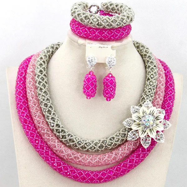 African Beads Jewelry Set Nigerian Wedding Beads for Brides