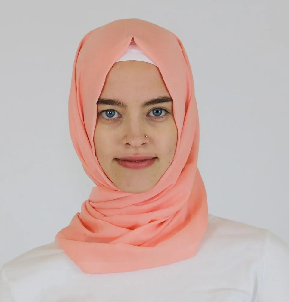 Aker Ince Hijab Shawl #362 Salmon Pink