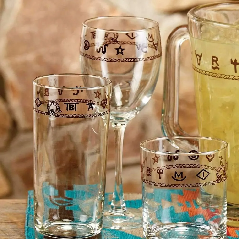 Branded Western Wine Glasses