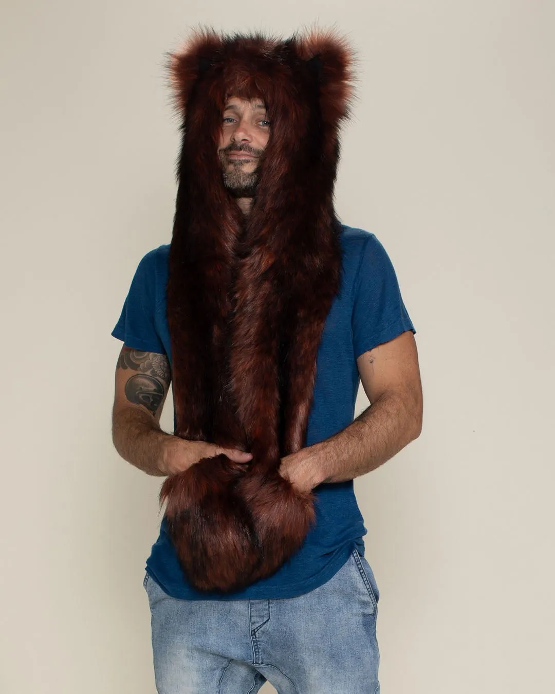 Ethiopian Red Wolf Collector Edition Faux Fur Hood | Men's