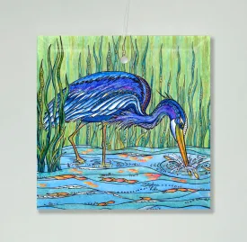 Heron in the Marsh Ornament/Suncatcher