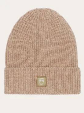 High wool beanie - Kelp melange