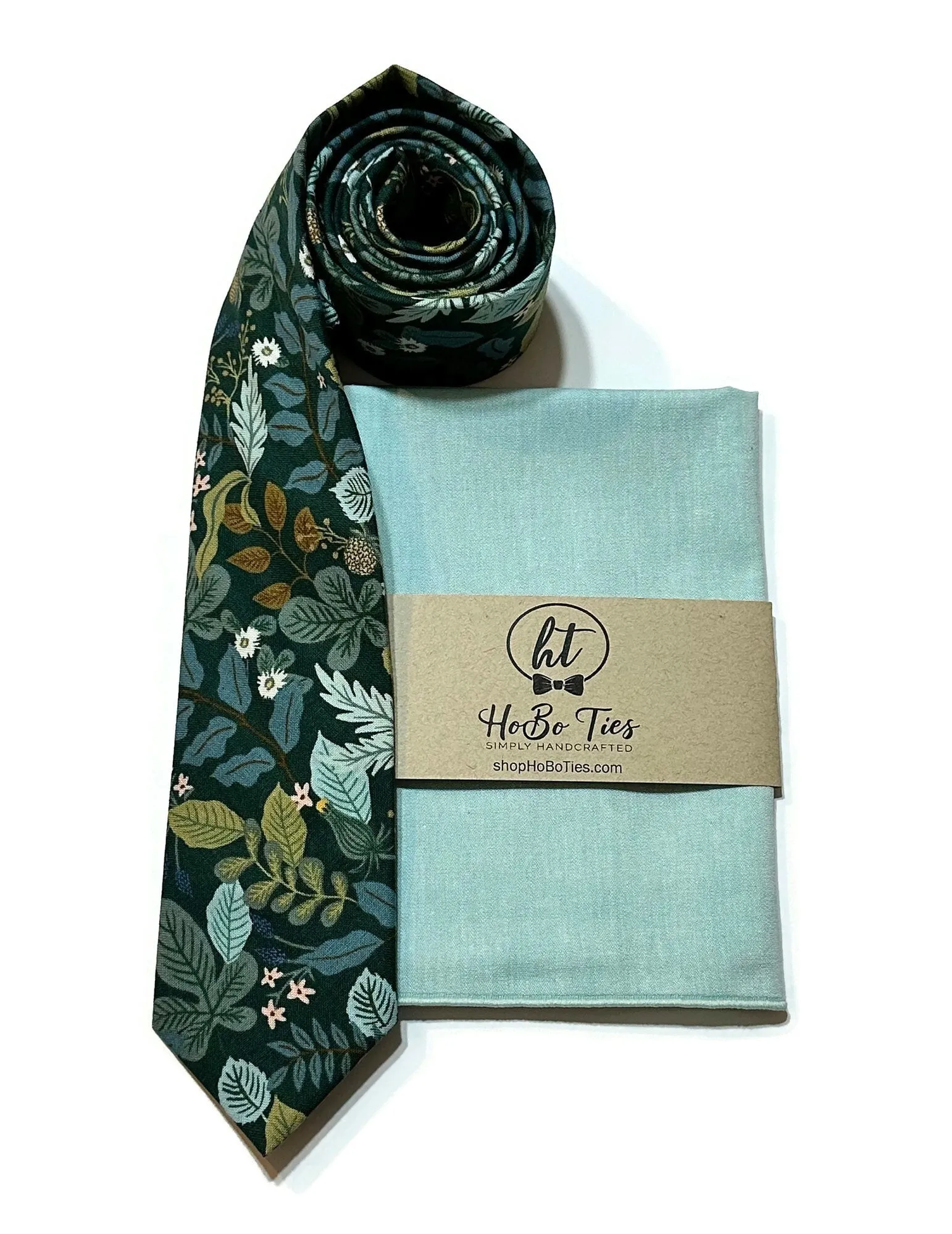 Hunter Verte Floral Necktie