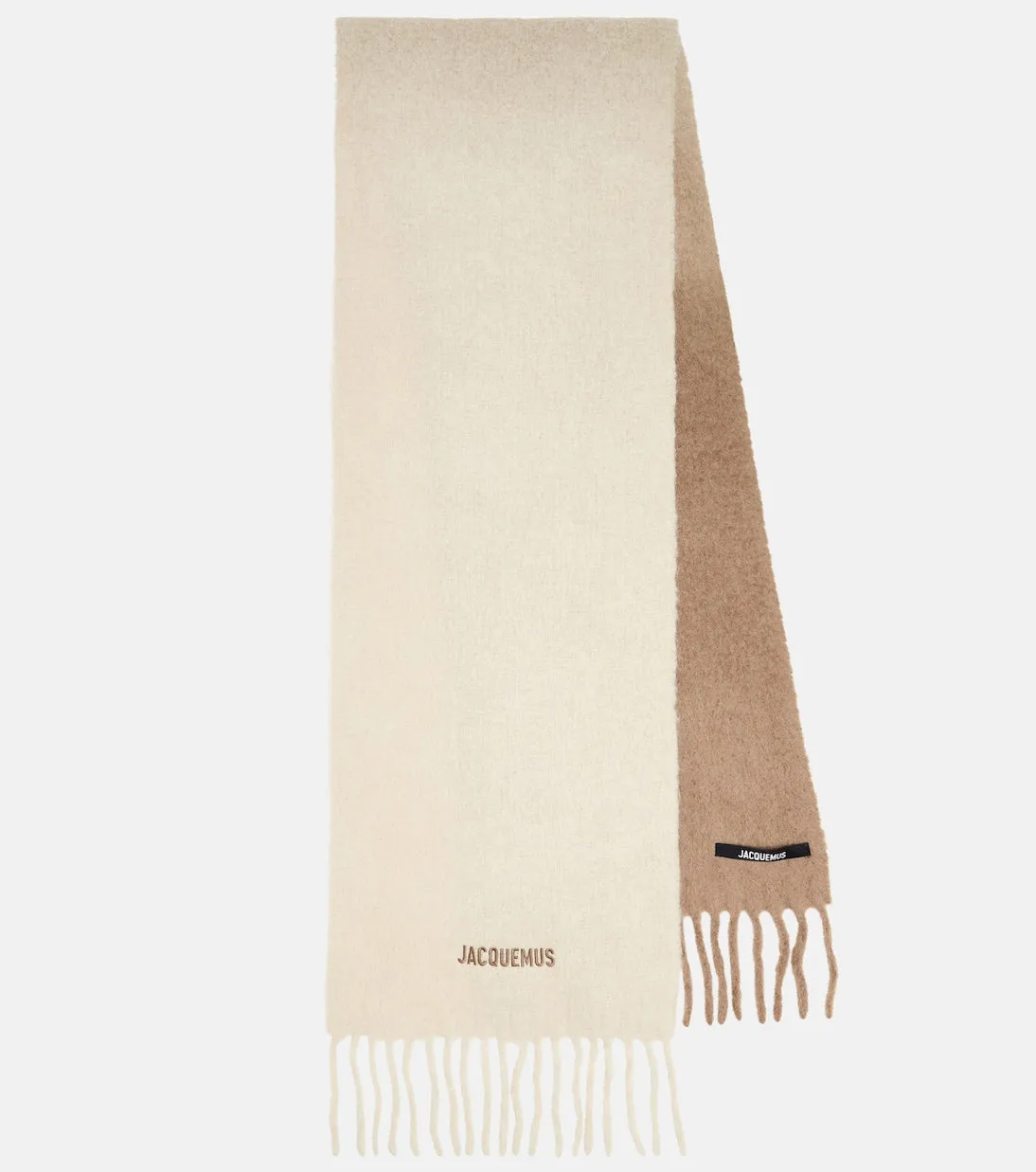 Jacquemus alpaca moisson scarf l'écharpe, beige