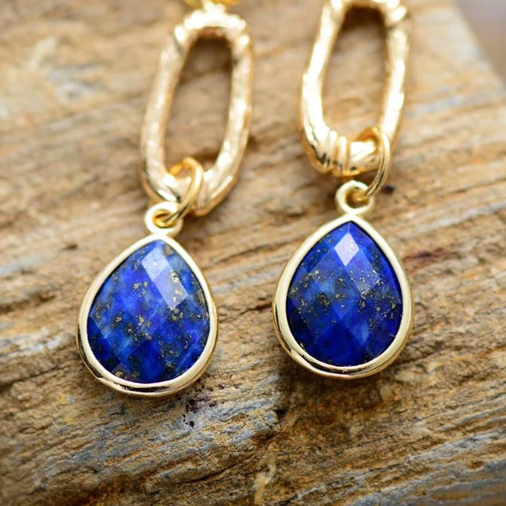 Kirra Lapis Lazuli Dangle Earrings