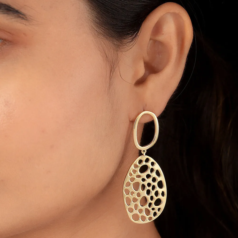 Lattice Double Link Earrings