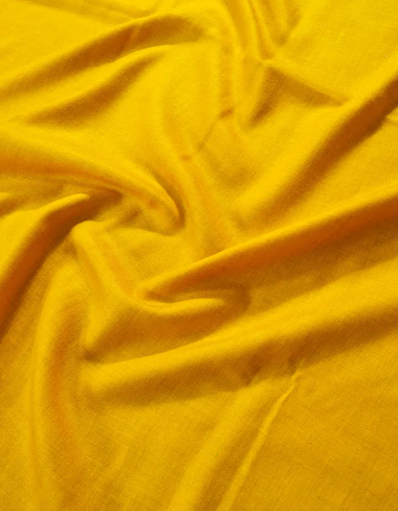 Plain Pashmina Shawl In Shade-61 Yellow