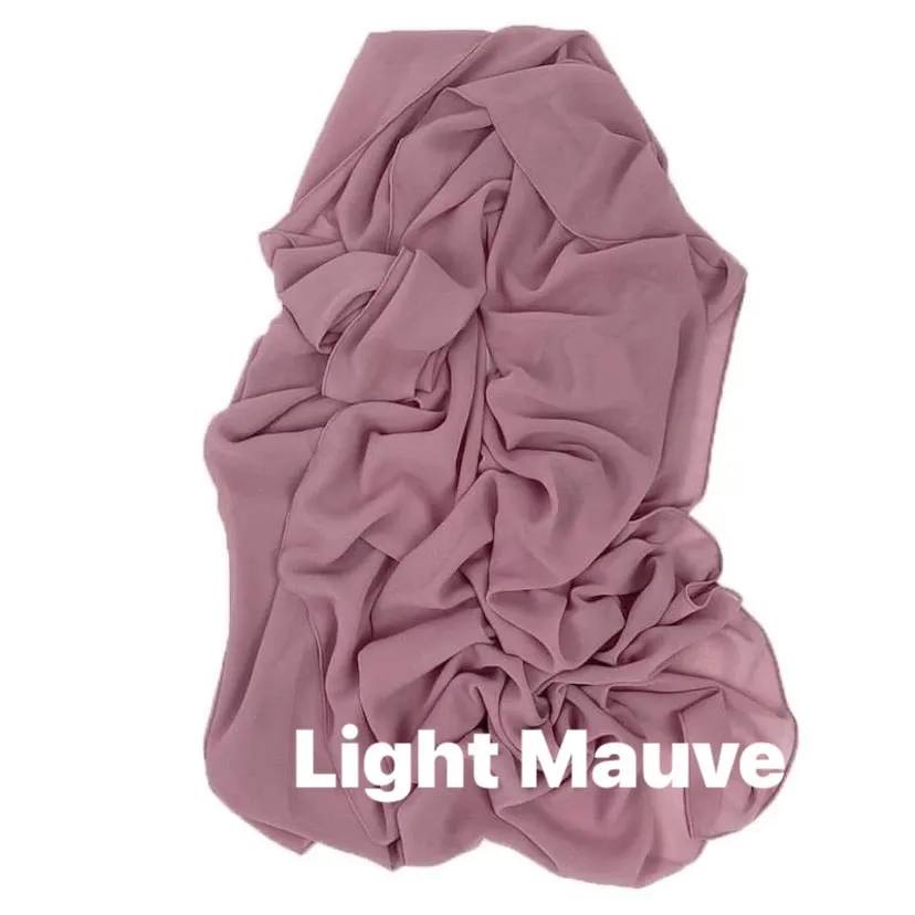 Premium Solid Chiffon Shawls