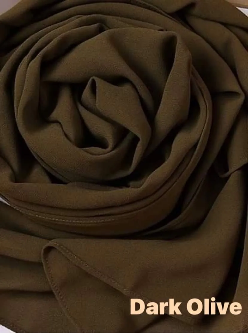 Premium Solid Chiffon Shawls