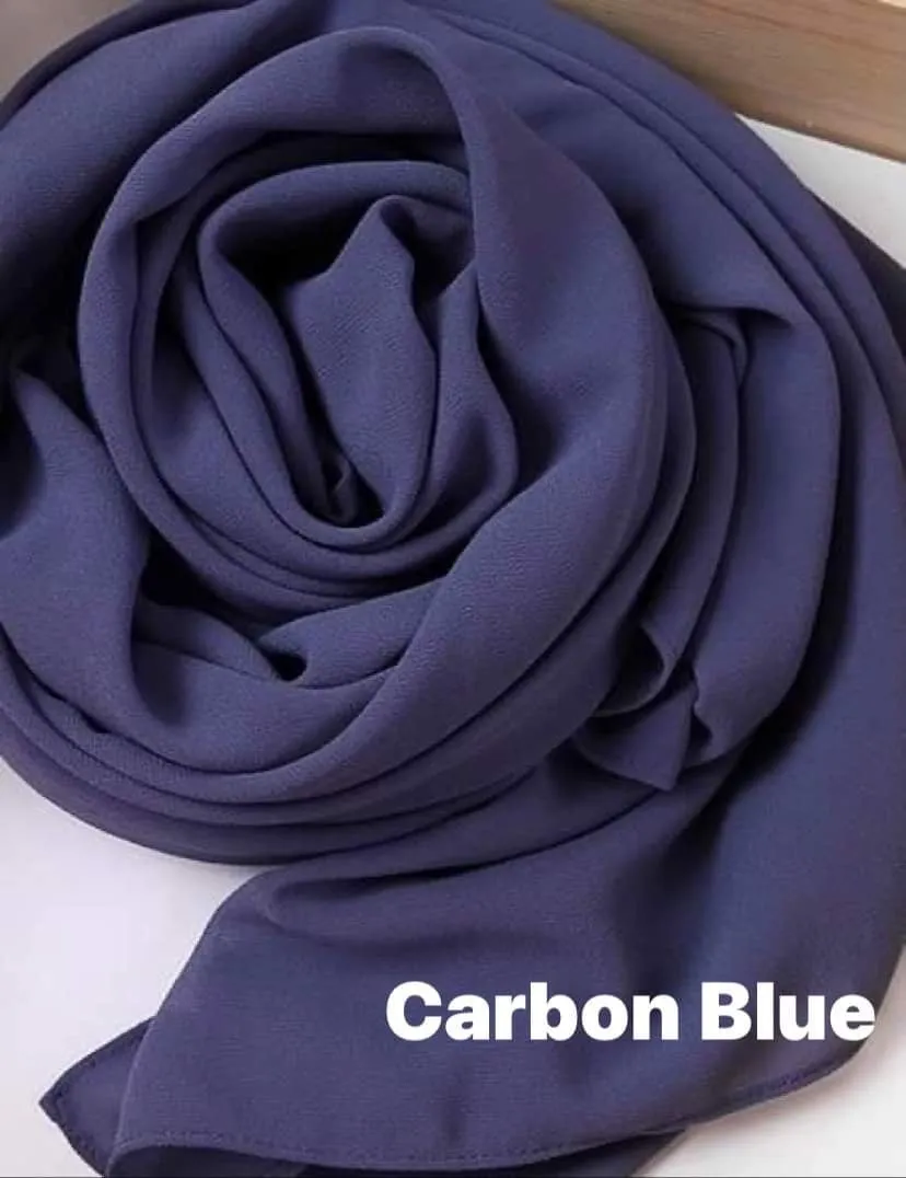 Premium Solid Chiffon Shawls