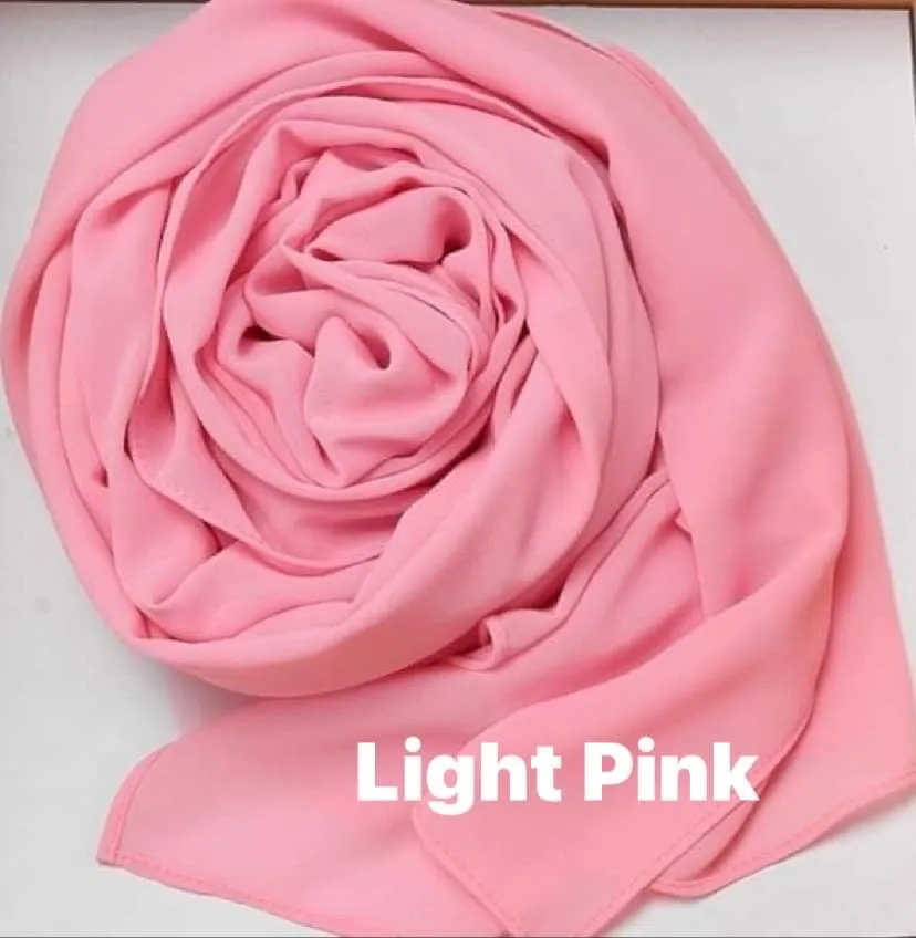 Premium Solid Chiffon Shawls