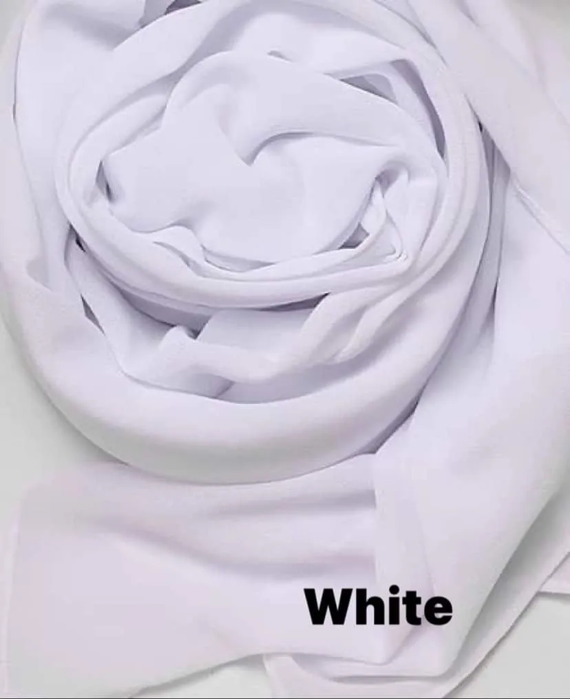 Premium Solid Chiffon Shawls