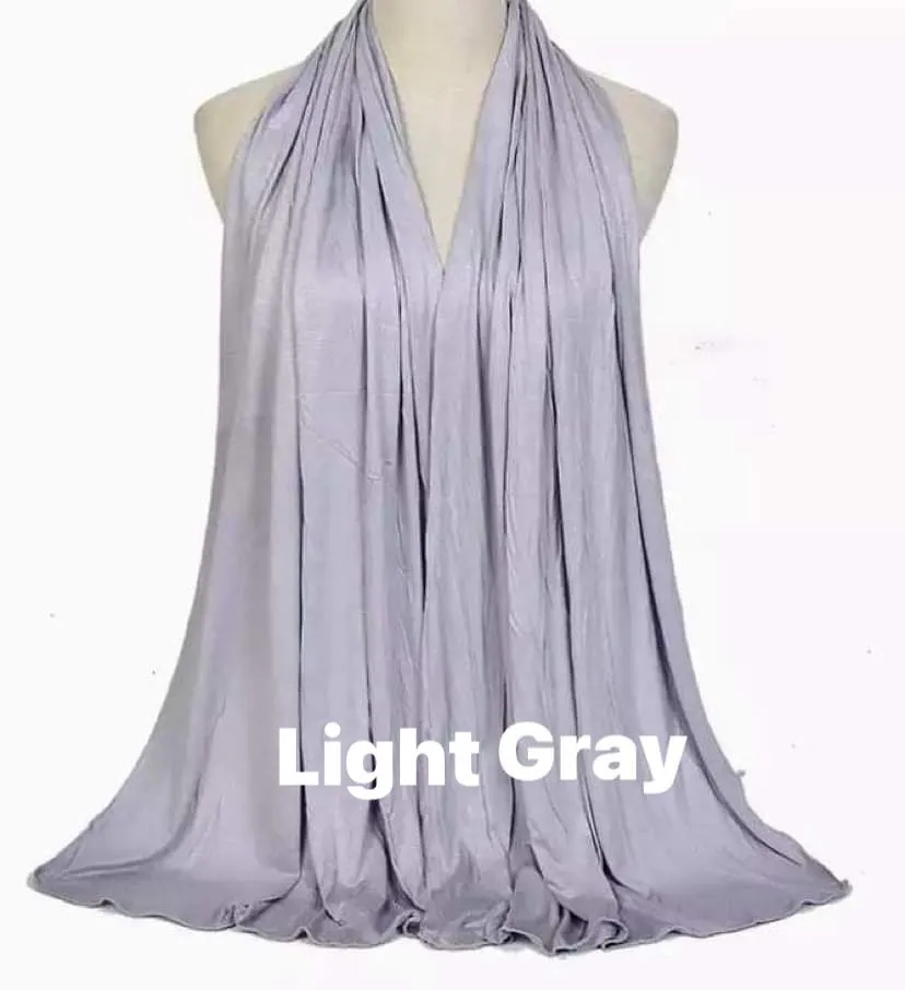 Premium Solid Jersey Shawls