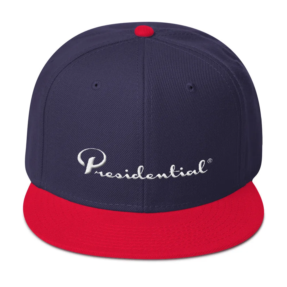 Presidential White Snapback Hat