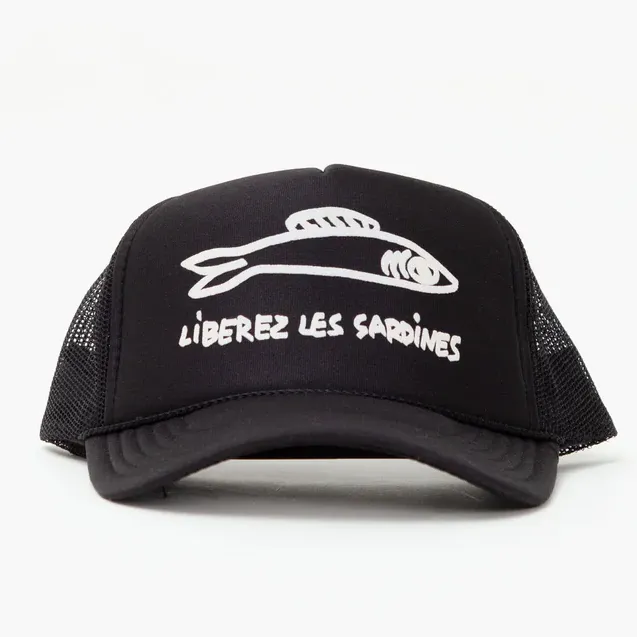 "Liberez Les Sardines" Trucker Hat (Black)